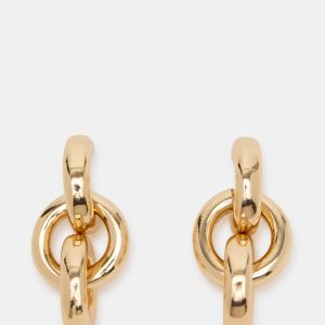 LOCK DROP EARRINGS GOLD