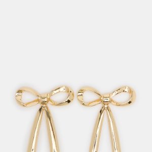 BOW EARRINGS GOLD