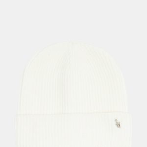 CLASSIC RIBBED KNIT BEANIE IVORY