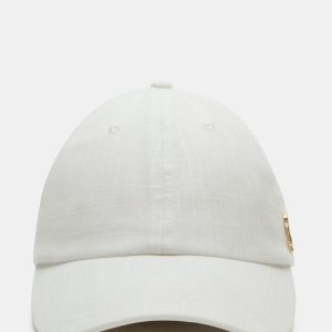 LINEN BASEBALL CAP CREAM