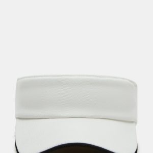 EMBROIDERED VISOR WHITE