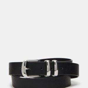 TEXTURED BELT BLACK