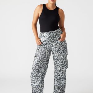 DUO SEQUIN PANT LEOPARD