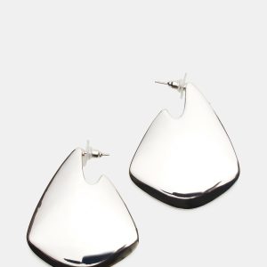 GEOMETRIC EARRINGS SILVER